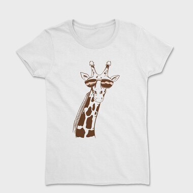 Giraffe Sunglasses, Tricou Femei
