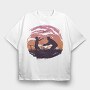 Dad And Child, Tricou Oversize Barbati (Unisex)