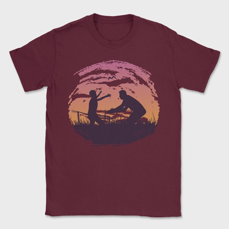 Dad And Child, Tricou Barbati (Unisex)