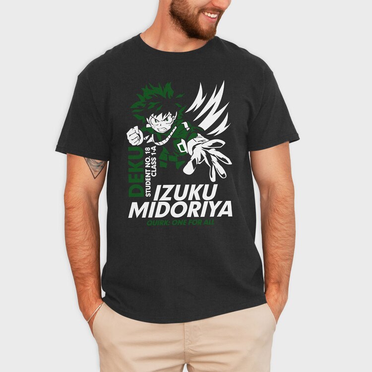 Izuku Midoriya, Tricou Barbati (Unisex)