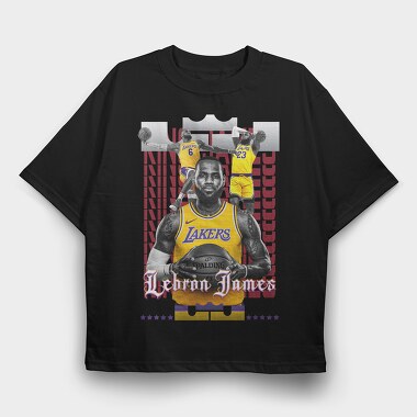 Lebron Art 2, Tricou Oversize Barbati (Unisex)