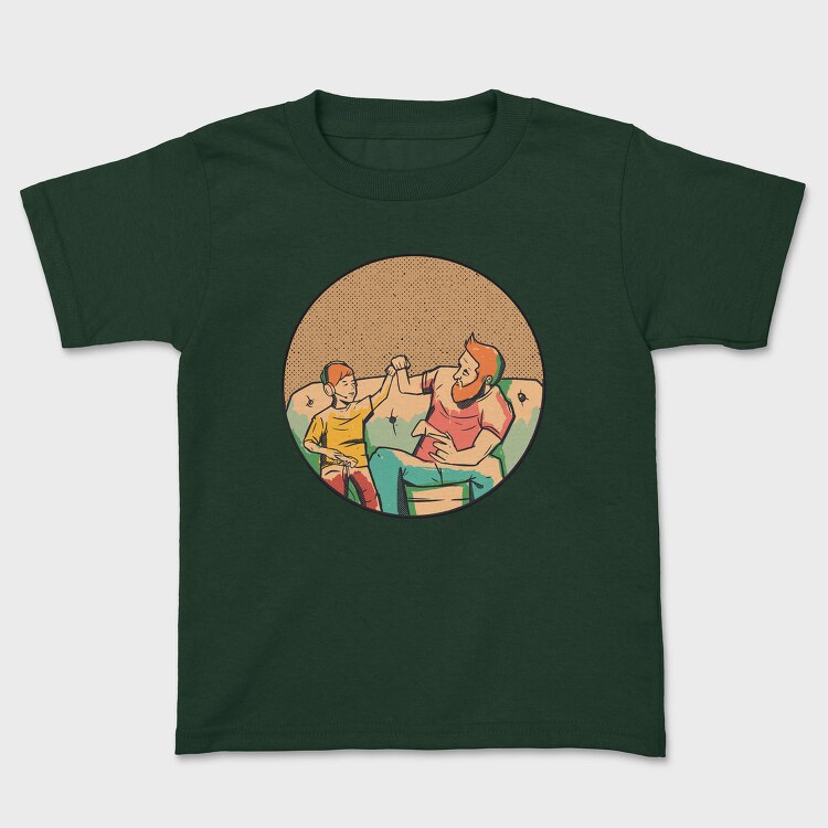 Dad Gamer And Son, Tricou Copii