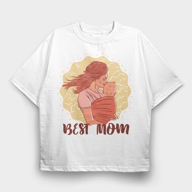 Best Mom, Tricou Oversize Barbati (Unisex)