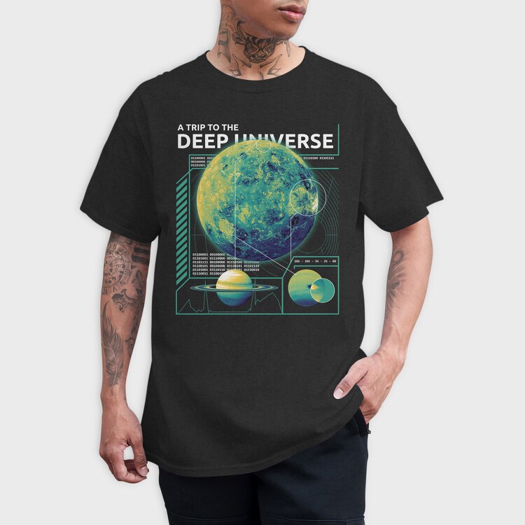 Trip to the Deep Universe, Tricou Barbati (Unisex)