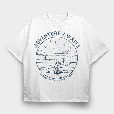 Desert Night, Tricou Oversize Barbati (Unisex)