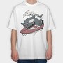 Surfing Orca, Tricou Oversize Barbati (Unisex)