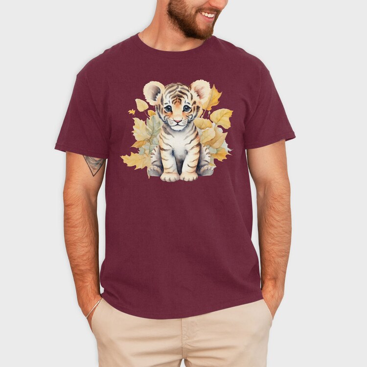 Baby Tiger, Tricou Barbati (Unisex)
