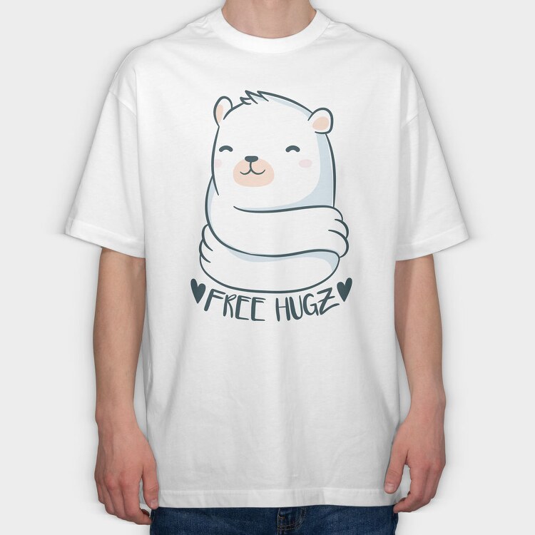 Bear Hug, Tricou Oversize Barbati (Unisex)