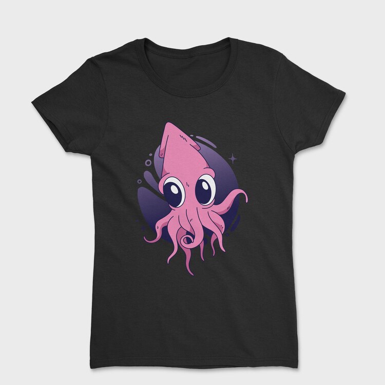 Cute Squid, Tricou Femei