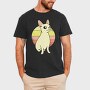 Chihuahua Retro Sunset, Tricou Barbati (Unisex)