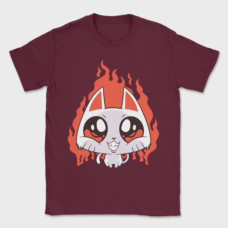 Devil Cat, Tricou Barbati (Unisex)