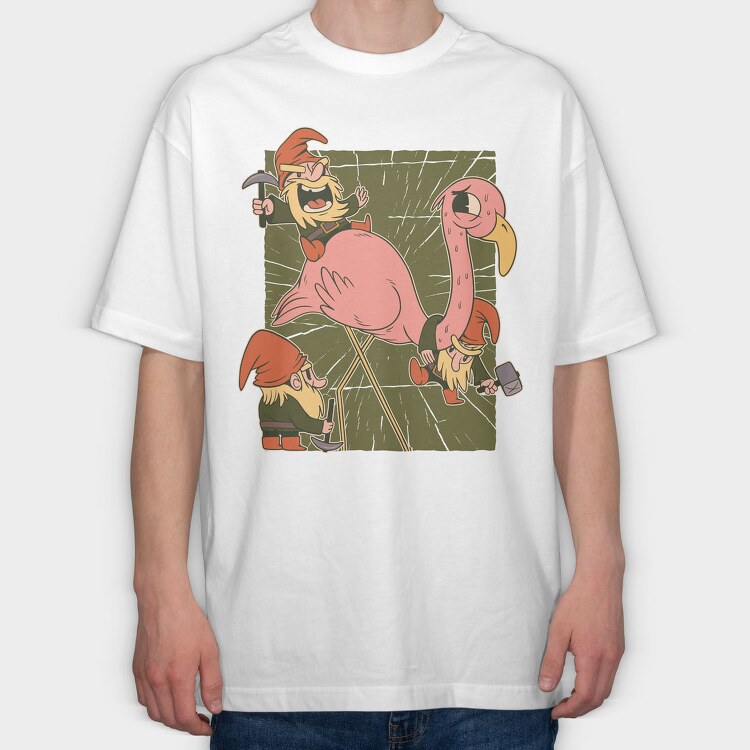 Gnomes, Tricou Oversize Barbati (Unisex)