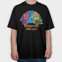 Dungeons Meeples, Tricou Oversize Barbati (Unisex)