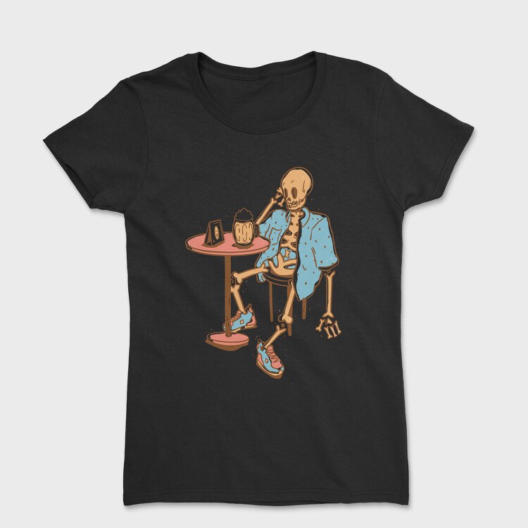 Beer Skeleton Bar Skull, Tricou Femei