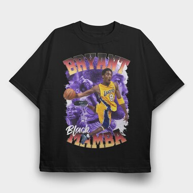 Bryant Mamba Lakers, Tricou Oversize Barbati (Unisex)