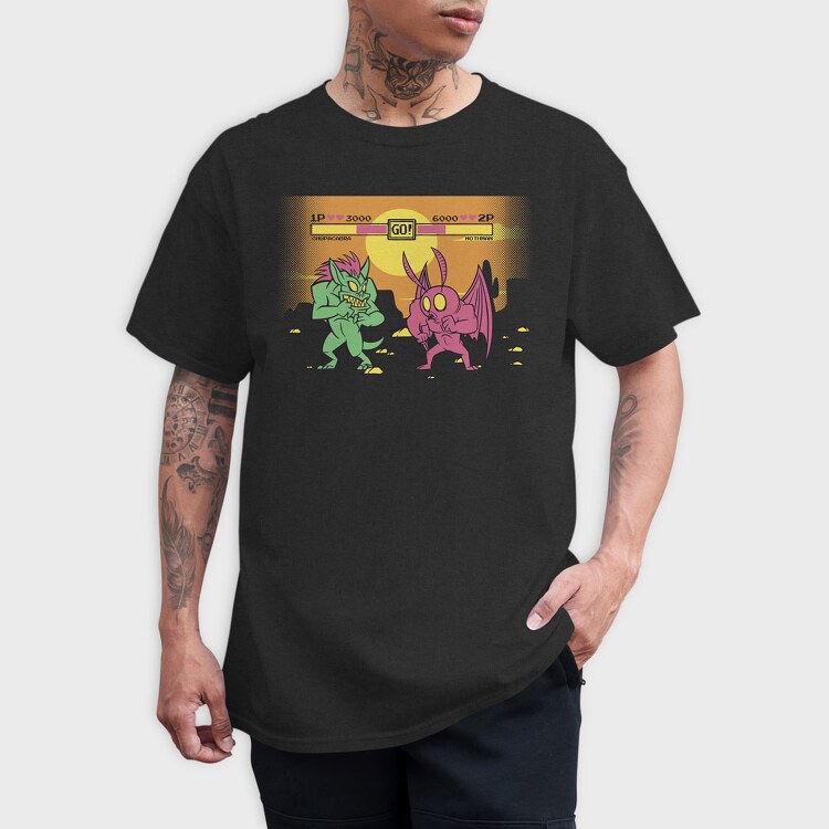 Chupacabra vs Mothman, Tricou Barbati (Unisex)