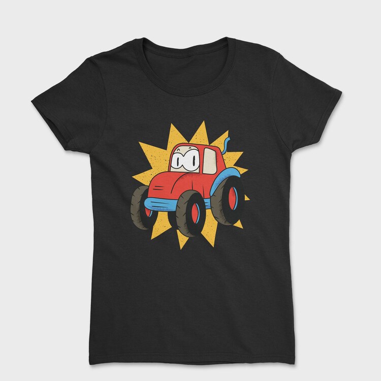 Cartoon Tractor, Tricou Femei