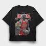 Jordan Bulls Rings, Tricou Oversize Barbati (Unisex)