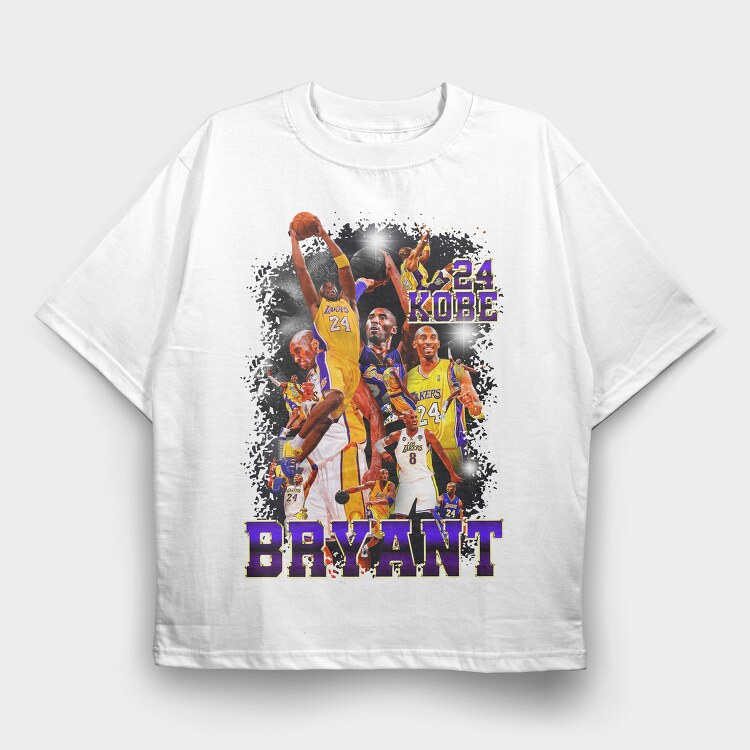 Kobe Bryant 24, Tricou Oversize Barbati (Unisex)