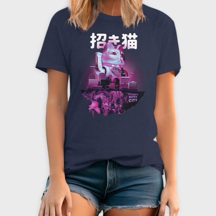 Floating Island Kittie City, Tricou Barbati (Unisex)
