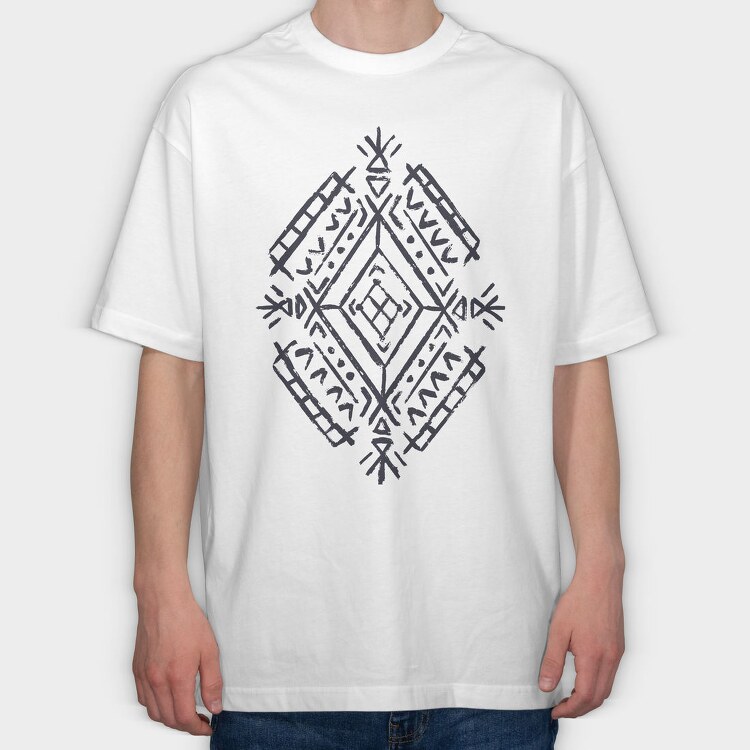 Berber Motif Mofit, Tricou Oversize Barbati (Unisex)