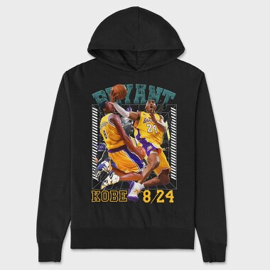 Kobe Bryant Dunks 8 24, Hanorac Oversize Barbati (Unisex)