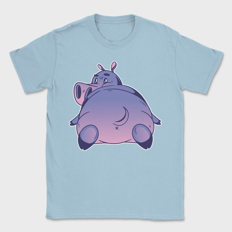 Hippo Cartoon, Tricou Barbati (Unisex)