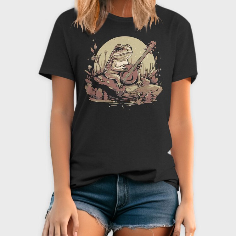 Banjo Frog Cottagecore, Tricou Barbati (Unisex)