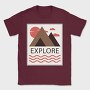 Explore, Tricou Barbati (Unisex)
