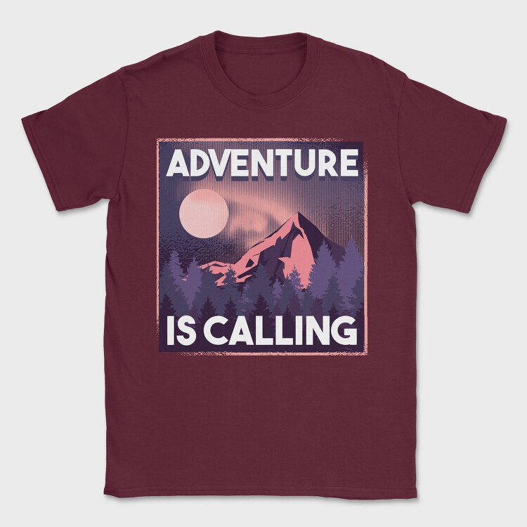 Adventure Is Calling, Tricou Barbati (Unisex)