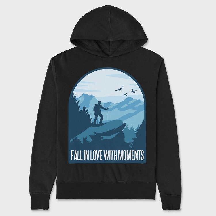 Fall In Love With Moments, Hanorac Oversize Barbati (Unisex)