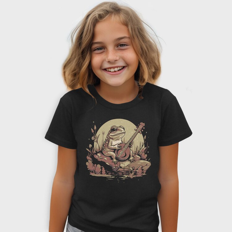 Banjo Frog Cottagecore, Tricou Copii