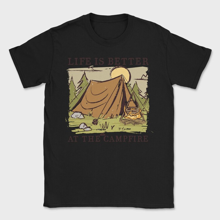 Campfire, Tricou Barbati (Unisex)