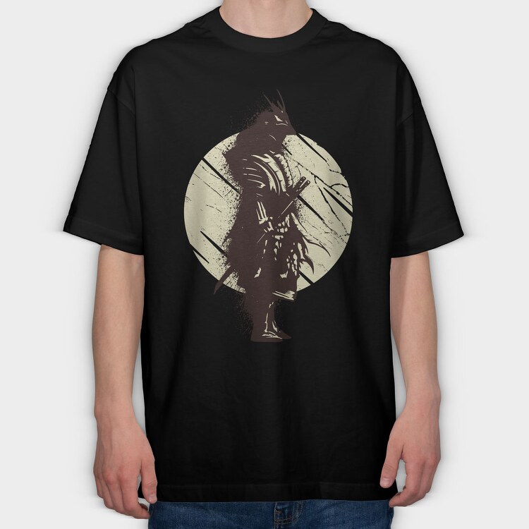 Samurai Paint, Tricou Oversize Barbati (Unisex)