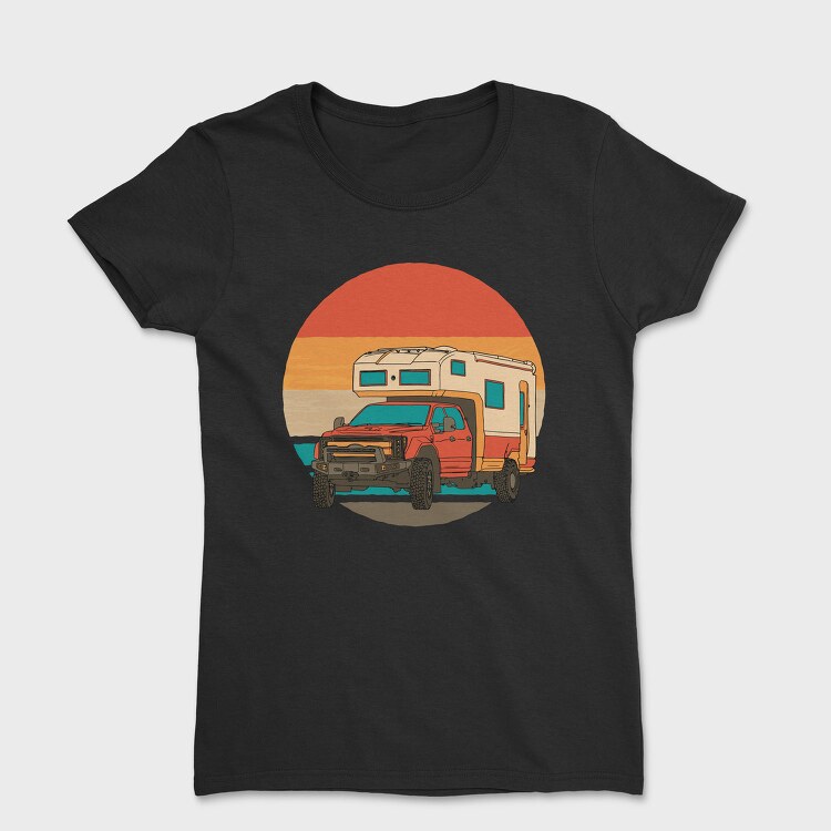 Retrosunset Camper, Tricou Femei