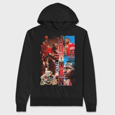 Michael Jordan Bulls Championships, Hanorac Oversize Barbati (Unisex)