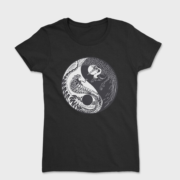 YingYang Crane Snake, Tricou Femei