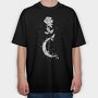 Moon Rose, Tricou Oversize Barbati (Unisex)