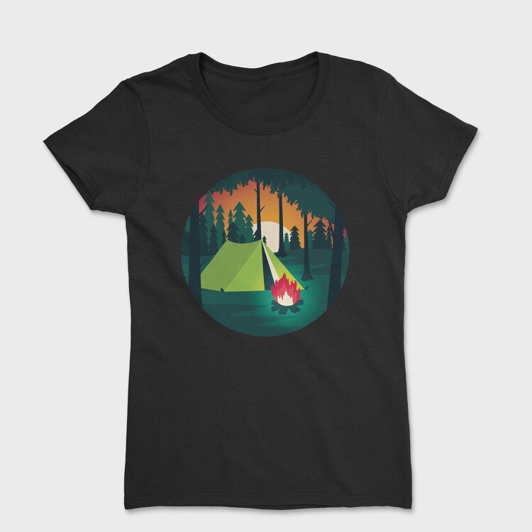 Camping Night, Tricou Femei
