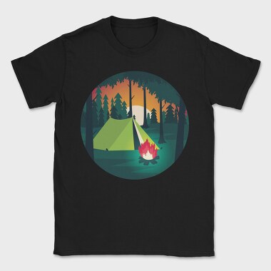 Camping Night, Tricou Barbati (Unisex)