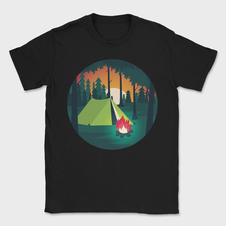 Camping Night, Tricou Barbati (Unisex)