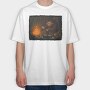 Camping Big Foot, Tricou Oversize Barbati (Unisex)