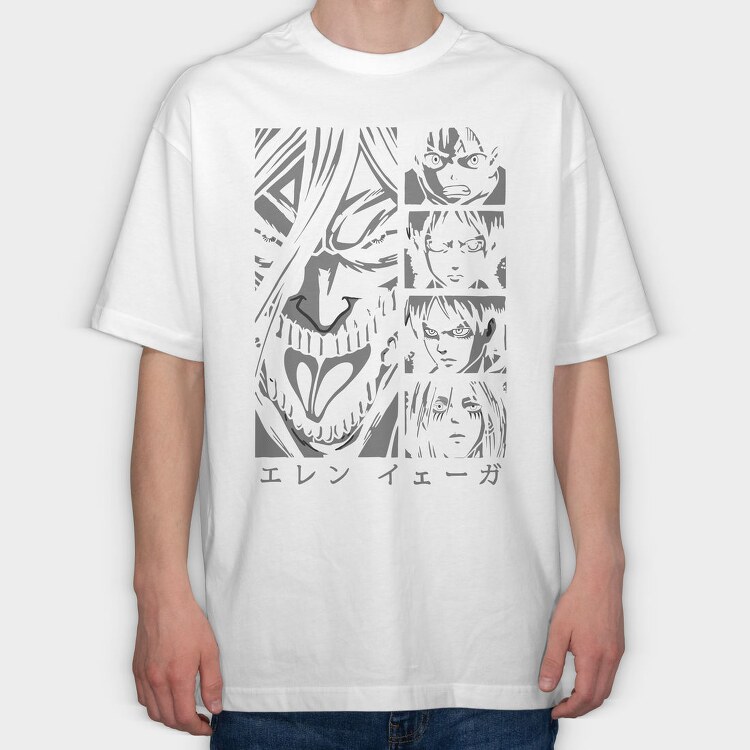 Attack on Titan 18, Tricou Oversize Barbati (Unisex)