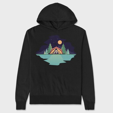 Camping Baby, Hanorac Oversize Barbati (Unisex)