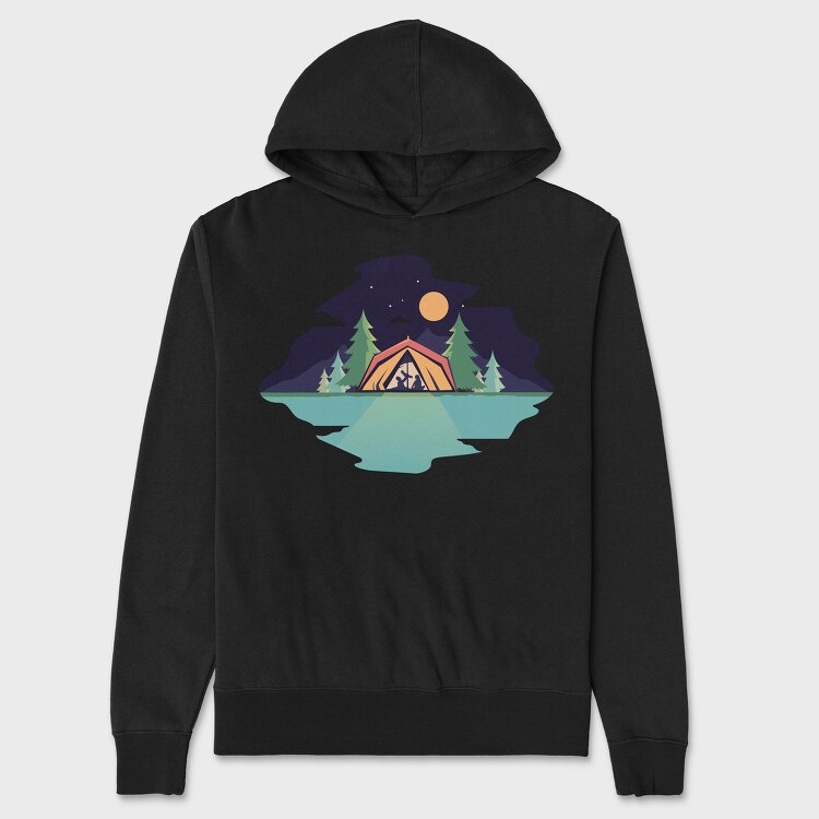 Camping Baby, Hanorac Oversize Barbati (Unisex)
