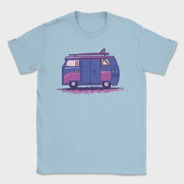 Camper Van Purple, Tricou Barbati (Unisex)