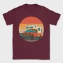 Retrosunset Camper, Tricou Barbati (Unisex)
