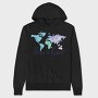 Born To Travel, Hanorac Oversize Barbati (Unisex)