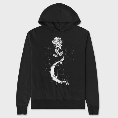 Moon Rose, Hanorac Oversize Barbati (Unisex)