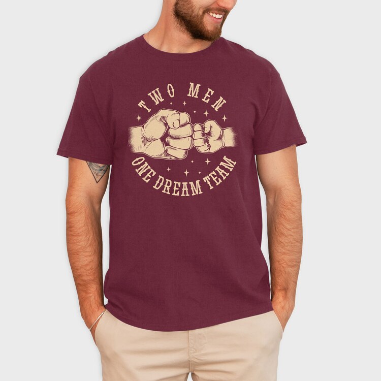 Two Men One Dream Team, Tricou Barbati (Unisex)